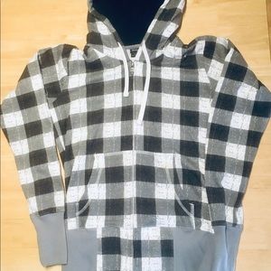 Vanity Black & White Checkered Hoodie